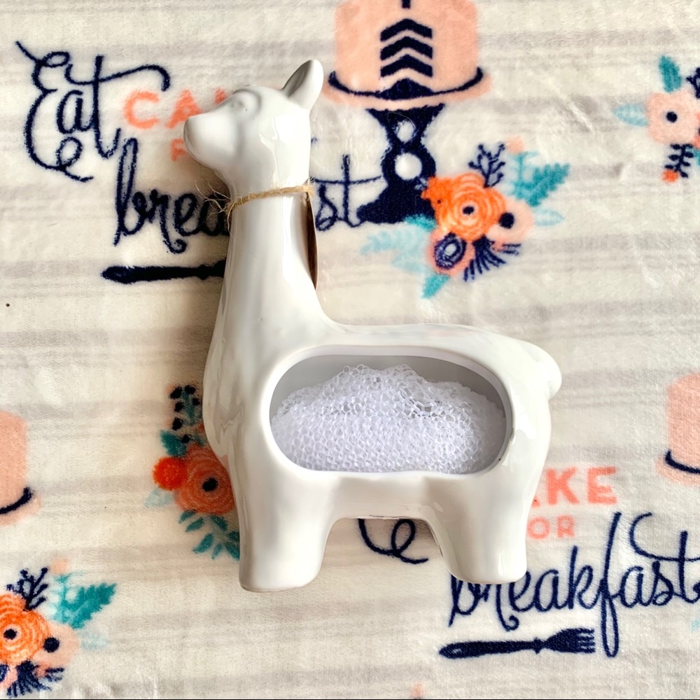 1 LEFT! 🦙 Llama Ceramic White Sponge Holder 🦙 - Picture 9 of 10